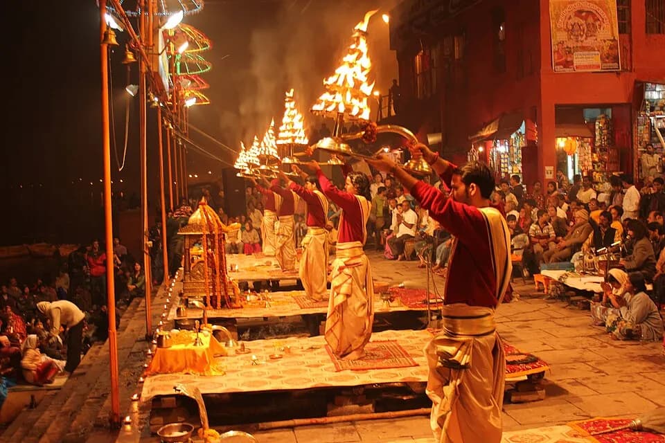 Ganga Aarti at Dashashwamedh Ghat, Varanasi