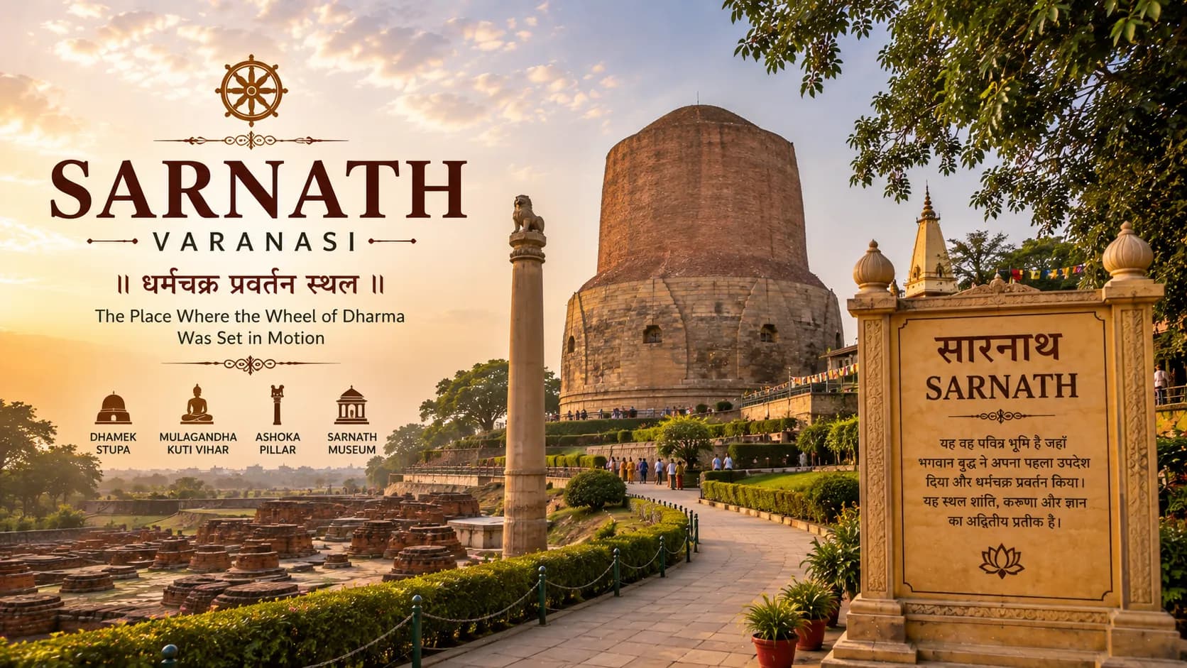 Sarnath, Varanasi: Dhamek Stupa, Timings, Entry Fee and Visiting Guide