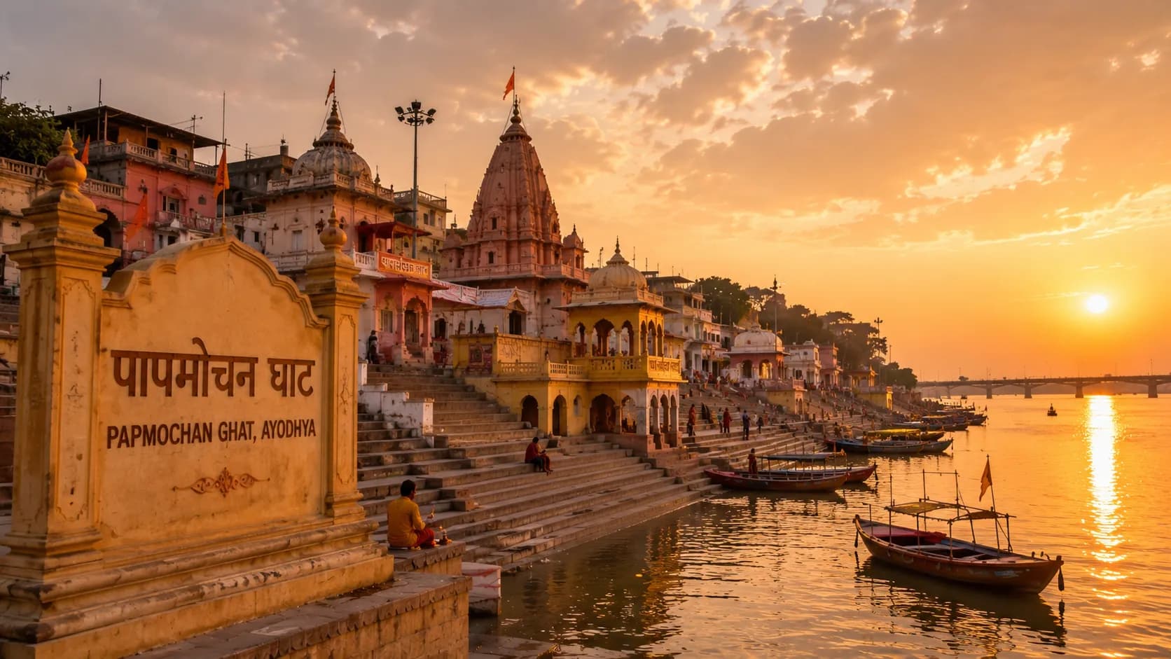 Papmochan Ghat Ayodhya - The sacred ghat of liberation from sins on the Saryu